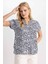 Regular Fit Bisiklet Yaka Kısa Kollu Gömlek I6173AZ23SM 3