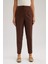 Slim Fit Dar Kesim Cepli Yüksek Bel Kısa Paça Basic Düz Pantolon A5197AX23WN 3