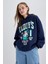 Coool Oversize Fit Kapüşonlu Kalın Sweatshirt A4754AX23WN 4