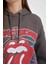 Coool Rolling Stones Oversize Geniş Kalıp Kapüşonlu Kalın Sweatshirt B3006AX23WN 4