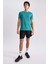 Fit Slim Fit Bisiklet Yaka Baskılı Kısa Kollu Sporcu Tişört X6142AZ23SP 5