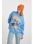 Coool Blink Oversize Fit Bisiklet Yaka Kalın Sweatshirt B3028AX23WN 1