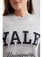 Regular Fit Bisiklet Yaka Baskılı İçi Yumuşak Tüylü Sweatshirt Tunik B5721AX23WN 5