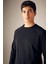 Regular Fit Basic Dokuma Etiketli Sweatshirt A5281AX23AU 4