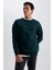 Boxy Fit Bisiklet Yaka Baskılı Sweatshirt X8282AZ23AU 3