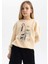 Kız Çocuk Regular Fit Bisiklet Yaka Sweatshirt A4820A823AU 3