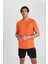 Fit Slim Fit Dar Kesim Bisiklet Yaka Baskılı Kısa Kollu Sporcu Tişört X6142AZ24SP 1