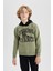 Erkek Çocuk Kapüşonlu Baskılı Sweatshirt Eşofman Altı 2'li Takım B5207A823CW 3
