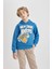 Erkek Çocuk NBA New York Knicks Kapüşonlu Kalın Sweatshirt B4793A823WN 3