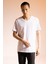 Slim Fit Dar Kesim V Yaka Basic Düz Kısa Kollu %100 Pamuk Tişört M7668AZ23SP 1
