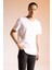 Slim Fit Dar Kesim V Yaka Basic Düz Kısa Kollu %100 Pamuk Tişört M7668AZ23SP 3