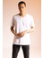 Slim Fit Dar Kesim V Yaka Basic Düz Kısa Kollu %100 Pamuk Tişört M7668AZ23SP 4