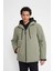 Fit Su İtici Slim Fit Kapüşonlu Polar Astarlı Su Geçirmez Mont A2125AX23WN 4