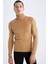 Slim Fit Dar Kesim Balıkçı Yaka Boğazlı Triko Kazak X7391AZ22AU 4