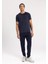 Fit Sporcu Jogger Eşofman Altı Slim Fit Dar Kesim Çift Cepli Beli Paçası Lastikli Skuba Dalgıç Kumaş B4761AX24SP 5