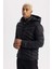 Fit Su İtici Slim Fit Kapüşonlu Şişme Mont A3034AX23AU 3