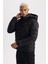 Fit Su İtici Slim Fit Kapüşonlu Şişme Mont A3034AX23AU 4