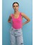 Slim Fit Dar Kesim U Yaka Basic Düz Atlet I1059AZ23SM 3