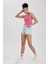Slim Fit Dar Kesim U Yaka Basic Düz Atlet I1059AZ23SM 5