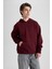 Oversize Fit Kapüşonlu Basic Sweatshirt A4331AX23AU 1