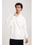 Oversize Geniş Kalıp Kapüşonlu Kanguru Cepli Basic Düz Sweatshirt A4331AX23AU 4