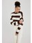 Coool Oversize Fit Çizgili Bisiklet Yaka Kazak X4931AZ23WN 1
