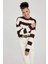 Coool Oversize Fit Çizgili Bisiklet Yaka Kazak X4931AZ23WN 4