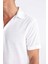 Regular Fit Yazlık Polo Yaka Pamuklu Basic Düz Kısa Kollu Gömlek D1057AX24SM 5