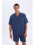 Relax Fit Yazlık Polo Yaka Basic Düz Kısa Kollu Gömlek C8157AX24SM 3
