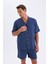 Relax Fit Yazlık Polo Yaka Basic Düz Kısa Kollu Gömlek C8157AX24SM 4