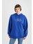 Oversize Fit Kapüşonlu Kalın Sweatshirt B4062AX23AU 4