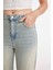 90's Wide Leg Yüksek Bel Uzun Jean Yıkamalı Pantolon D2961AX24HS 5