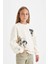 Kız Çocuk PowerPuff Girls Oversize Geniş Kalıp Bisiklet Yaka Sweatshirt C9514A824AU 1