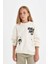 Kız Çocuk PowerPuff Girls Oversize Geniş Kalıp Bisiklet Yaka Sweatshirt C9514A824AU 3