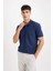 %100 Pamuk New Regular Fit Polo Yaka Kısa Kollu Pike Basic Düz Tişört D4610AX24SM 4