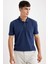 %100 Pamuk New Regular Fit Polo Yaka Kısa Kollu Pike Basic Düz Tişört D4610AX24SM 5