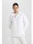 Fit Su İtici Mont Rüzgar Geçirmez Slim Fit Dar Kesim Çıkarılabilir Kapüşonlu Fermuarlı B2420AX24SP 3