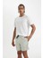 Regular Fit File Astarlı Kısa Boy Desenli Deniz Şortu B7546AX24HS 2