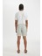 Regular Fit File Astarlı Kısa Boy Desenli Deniz Şortu B7546AX24HS 5
