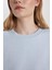 Relax Fit Bisiklet Yaka Kalın Basic Düz Sweatshirt B8568AX24SP 5