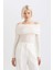 Slim Fit Dar Kesim Omuzu Açık Ribana Uzun Kollu Tişört D0954AX24SP 3