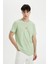 Slim Fit Dar Kesim Bisiklet Yaka Baskılı Kısa Kollu Tişört C6913AX24SM 1
