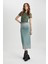 Bodycon Bisiklet Yaka Degrade Kısa Kollu Midi Tül Elbise C5926AX24SP 1