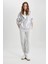 Relax Fit Kapüşonlu Fermuarlı Sweatshirt C1809AX24SP 2