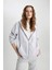 Relax Fit Kapüşonlu Fermuarlı Sweatshirt C1809AX24SP 3