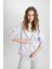 Relax Fit Kapüşonlu Fermuarlı Sweatshirt C1809AX24SP 4