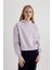 Boxy Fit Kapüşonlu Kalın Basic Sweatshirt B8570AX24SP 4