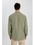 Regular Fit Basic Düz Tensel Uzun Kollu Gömlek B2907AX24SP 4