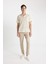 Regular Fit Polo Yaka Kısa Kollu Gömlek D4498AX24SM 2