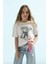 Kız Çocuk Tom & Jerry Oversize Fit Bisiklet Yaka Kısa Kollu Tişört C1451A824SM 3